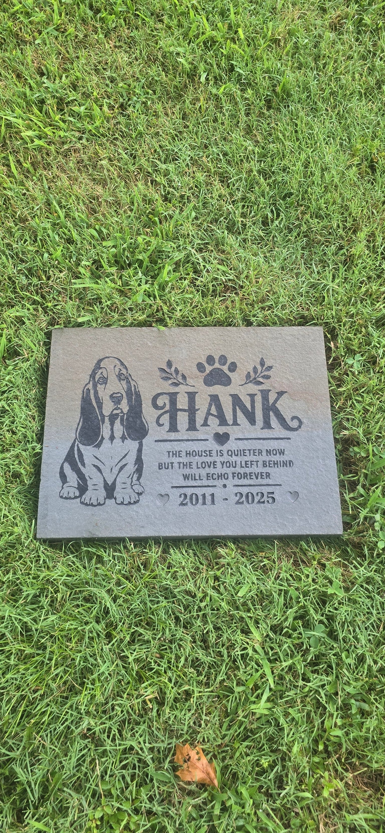 Personalized Pet Memorial Stone 13x16