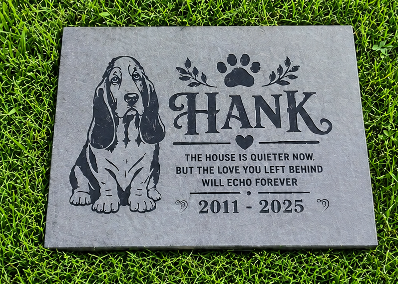 Personalized Pet Memorial Stone 13x16