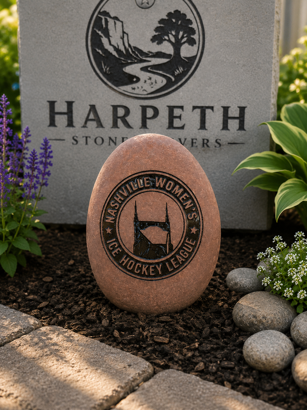 Custom Engraved River Rock