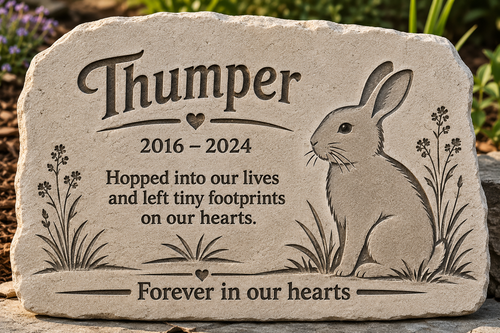 Personalized Pet Memorial Stone 13x16