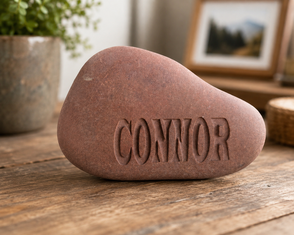 Custom Engraved River Rock
