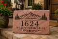 Custom Engraved Address Stone | Personalized House Number Marker | Natural Stone Address Sign | Family Name Plaque | Landscape & Garden Decor