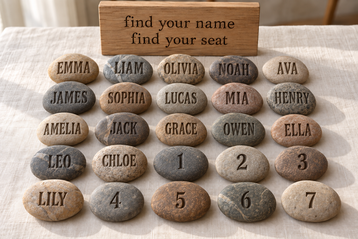 Engraved Stone Escort Display